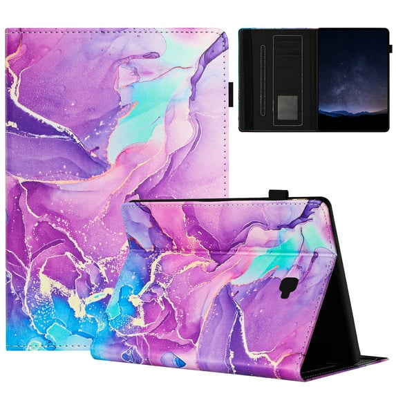ELEHOLD Case for Samsung Tab A 10.1 (2016), Lightweight PU Leather Stand Wallet Case with Card Slots & Hand Strap,Flip Stand Cover with Auto Wake/Sleep,C