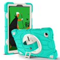 thumbnail image 1 of ELEHOLD Case for Samsung Tab A7 Lite 8.7 (2021), Heavy Duty Shockproof Case with Pencil Holder/Stand/Hand Strap/Shoulder Belt, Rugged Protective Cover for Boys Girls,Mint, 1 of 9