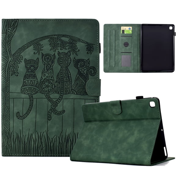 ELEHOLD Case for Samsung Tab S5e 10.5" (2019), Slim PU Leather Case with Card Holder Folio Stand Cover Compatible with Samsung Tab S5e 10.5" (2019),Green