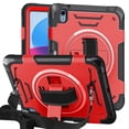 thumbnail image 1 of ELEHOLD Case for Apple iPad 10th Gen, Shockproof Case with 360°Rotating Adjustable Shoulder Hand Strap & Stand,Red, 1 of 8
