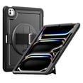 thumbnail image 1 of ELEHOLD Case for Apple iPad Pro 13 2024,Soft TPU Rugged Durable Case with 360° Rotating Hand Strap & Foldable Hidden Stand & Pencil Holder,Black, 1 of 12