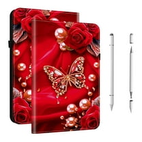 ELEHOLD Case for Galaxy Tab S10 FE , Shockproof Leather Case with 3-in-1 Stylus Pen, Adjustable Stand,B