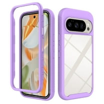 ELEHOLD Case for Google Pixel 10 /10 Pro, 360° Full Body Protection Case, Shockproof Dual-Layer Rugged Hybrid Cover,Purple