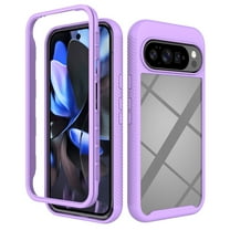 ELEHOLD Case for Google Pixel 10 Pro XL, 360° Full Body Protection Case, Shockproof Dual-Layer Rugged Hybrid Cover,Purple