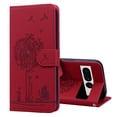thumbnail image 1 of ELEHOLD Case for Google Pixel 7 Pro, Premium PU Leather Wallet Flip Case Folio Cover with Card Holder Kickstand,Red, 1 of 5
