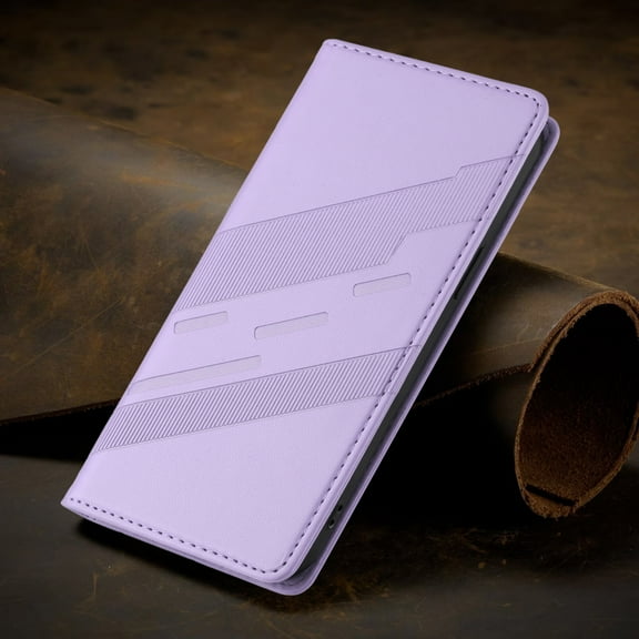 ELEHOLD Case for Google Pixel 7 Pro, Shockproof Wallet Phone Case, Magnetic Closure Faux Leather Cover Built-in Stand,Purple