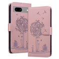 thumbnail image 1 of ELEHOLD Case for Google Pixel 7A, Premium PU Leather Wallet Flip Case Folio Cover with Card Holder Kickstand,Rosegold, 1 of 6