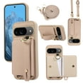 thumbnail image 1 of ELEHOLD Case for Google Pixel 7A, Shockproof PU Leather Crossbody Wallet Case with Wrist Strap & Kickstand & Card Holder,Khaki, 1 of 8