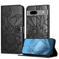 thumbnail image 1 of ELEHOLD Case for Google Pixel 7A, Sunflower Embossed Leather Wallet Case with Magnetic Closure & Kickstand,Gray, 1 of 6