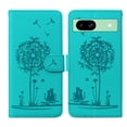 thumbnail image 1 of ELEHOLD Case for Google Pixel 8A, Premium PU Leather Wallet Flip Case Folio Cover with Card Holder Kickstand,Green, 1 of 5