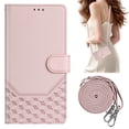 thumbnail image 1 of ELEHOLD Case for Google Pixel 9 / 9 Pro, RFID Leather Wallet Stand Case with Long Shoulder & Wrist Strap,Wireless Charging,Pink, 1 of 7