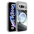 thumbnail image 1 of ELEHOLD Case for Google Pixel 9 / 9 Pro, Shockproof Anti-Scratch Full Camera Protector Case with 360° Ring Holder Stand,Gray, 1 of 9