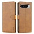 thumbnail image 1 of ELEHOLD Case for Google Pixel 9 / 9 Pro, Shockproof PU Leather Wallet Case with Credit Card Holder Kickstand,Brown, 1 of 5