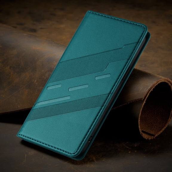 ELEHOLD Case for Google Pixel 9 / 9 Pro, Shockproof Wallet Phone Case, Magnetic Closure Faux Leather Cover Built-in Stand,Darkgreen