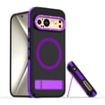 thumbnail image 1 of ELEHOLD Case for Google Pixel 9/9pro, Military-Grade Protective Magnetic Phone Case with  Adjustable Kickstand,Purple, 1 of 7