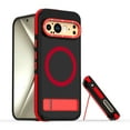 thumbnail image 1 of ELEHOLD Case for Google Pixel 9/9pro, Military-Grade Protective Magnetic Phone Case with  Adjustable Kickstand,Red, 1 of 7