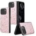 thumbnail image 1 of ELEHOLD Case for Google Pixel 9 Pro Fold/Fold2, Luxury Anti-Scratch Bling Glitter PU Leather Case with Wireless Charging,Pink, 1 of 6