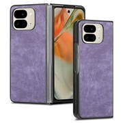 ELEHOLD Case for Google Pixel 9 Pro Fold/Fold2, Shockproof Phone Case Slim Anti-Scratch PC Cover,Purple