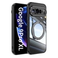 thumbnail image 1 of ELEHOLD Case for Google Pixel 9 Pro XL, Shockproof Anti-Scratch Full Camera Protector Case with 360° Ring Holder Stand,Black, 1 of 9