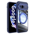 thumbnail image 1 of ELEHOLD Case for Google Pixel 9, Shockproof Anti-Scratch Full Camera Protector Case with 360° Ring Holder Stand,Blue, 1 of 9
