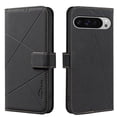 thumbnail image 1 of ELEHOLD Case for Google Pixel 9A, RFID Blocking Leather Wallet Case, Flip Cover with Card Slots & Stand,Black, 1 of 5
