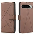 thumbnail image 1 of ELEHOLD Case for Google Pixel 9A, RFID Blocking Leather Wallet Case, Flip Cover with Card Slots & Stand,Brown, 1 of 5