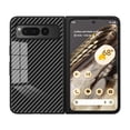 thumbnail image 1 of ELEHOLD Case for Google Pixel Fold, Shockproof Luxury Carbon Fiber Textured Glass Case Cover,Black, 1 of 9