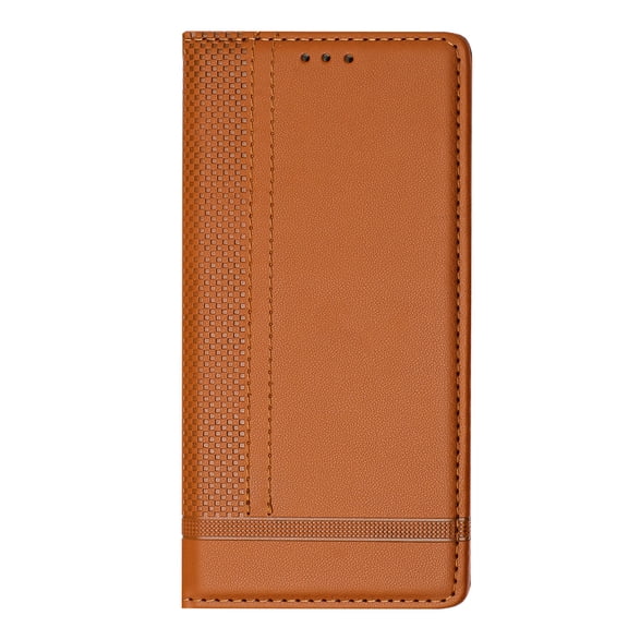 ELEHOLD Case for Moto G 5G (2024), Shockproof Faux Leather Wallet Phone Case Built-in Stand & Card Slots,Brown