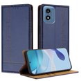 thumbnail image 1 of ELEHOLD Case for Moto G Play 4G (2024), Shockproof Faux Leather Wallet Phone Case Built-in Stand & Card Slots,Blue, 1 of 6