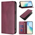 thumbnail image 1 of ELEHOLD Case for Moto G Power (2025), RFID Vintage Wallet Phone Case, Magnetic Closure Leather Cover Built-in Stand,Winered, 1 of 8
