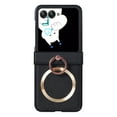 thumbnail image 1 of ELEHOLD Case for Motorola Razr 2024,Luxury Leather Slim Lightweight Magnetic Case with Ring Holder Stand,Black, 1 of 6