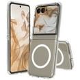thumbnail image 1 of ELEHOLD Case for Motorola Razr+ 2025/Razr+ 2024, Clear Magnetic Phone Case, Transparent Slim Shockproof Cover,Clean, 1 of 5