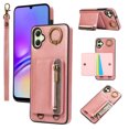 thumbnail image 1 of ELEHOLD Case for Samsung Galaxy A05, Zipper Leather Wallet Case with Card Holder Stand,Pink, 1 of 6