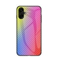 thumbnail image 1 of ELEHOLD Case for Samsung Galaxy A06, Shockproof Luxury Carbon Fiber Textured Glass Case Cover,A, 1 of 11