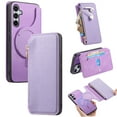 thumbnail image 1 of ELEHOLD Case for Samsung Galaxy A14 5G, Magnetic Detachable Flip Business Leather Wallet Case with Kickstand & Card Slot,Purple, 1 of 9