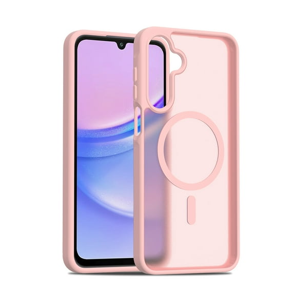 ELEHOLD Case for Samsung Galaxy A16 5G, Shockproof Magnetic Skin-Feel Case,Compatible with Wireless Charging,Pink
