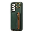 thumbnail image 1 of ELEHOLD Case for Samsung Galaxy A32 4G, Zipper Leather Wallet Case with Card Holder Stand,Green, 1 of 6
