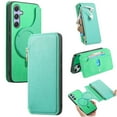 thumbnail image 1 of ELEHOLD Case for Samsung Galaxy A54 5G, Magnetic Detachable Flip Business Leather Wallet Case with Kickstand & Card Slot,Green, 1 of 9
