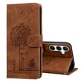 thumbnail image 1 of ELEHOLD Case for Samsung Galaxy A73 5G, Premium PU Leather Wallet Flip Case Folio Cover with Card Holder Kickstand,Brown, 1 of 6