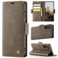 thumbnail image 1 of ELEHOLD Case for Samsung Galaxy S22, Luxury PU Leather Wallet RFID Blocking Case,Card Slots & Wireless Charging Compatible,Coffee, 1 of 9