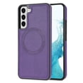 thumbnail image 1 of ELEHOLD Case for Samsung Galaxy S22 Plus, Shockproof Slim Magnetic Leather Case, Compatible with MagSafe Accessories,Purple, 1 of 4