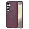thumbnail image 1 of ELEHOLD Case for Samsung Galaxy S23 FE, Shockproof Slim Magnetic Leather Case, Compatible with MagSafe Accessories,Winered, 1 of 5