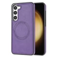 thumbnail image 1 of ELEHOLD Case for Samsung Galaxy S23, Shockproof Slim Magnetic Leather Case, Compatible with MagSafe Accessories,Purple, 1 of 5