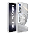thumbnail image 1 of ELEHOLD Case for Samsung Galaxy S24+, Anti-Drop 360° Stand Case with Lens Protector,White, 1 of 9