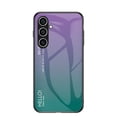 thumbnail image 1 of ELEHOLD Case for Samsung Galaxy S24, Lightweight Gradient Glass Case Ultra Slim Shockproof Cover,Purple, 1 of 10