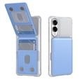 thumbnail image 1 of ELEHOLD Case for Samsung Galaxy S25 Edge, PU Leather Flip Wallet Case with Card Holder & Kickstand,Blue, 1 of 6