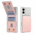 thumbnail image 1 of ELEHOLD Case for Samsung Galaxy S25 Edge, PU Leather Flip Wallet Case with Card Holder & Kickstand,Pink, 1 of 6