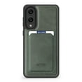 thumbnail image 1 of ELEHOLD Case for Samsung Galaxy S25 Edge, Shockproof Magnetic Wallet Case, Leather Card Holder Back Cover,Green, 1 of 7