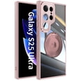thumbnail image 1 of ELEHOLD Case for Samsung Galaxy S25 Ultra, Anti-Drop 360° Stand Case with Lens Protector,Pink, 1 of 9