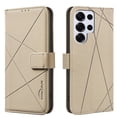 thumbnail image 1 of ELEHOLD Case for Samsung Galaxy S25 Ultra, RFID Blocking Leather Wallet Case, Flip Cover with Card Slots & Stand,Beige, 1 of 5